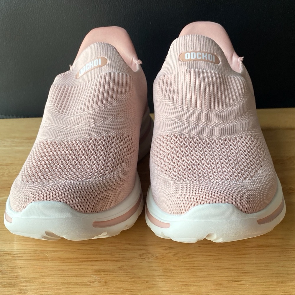 Women's Pink Slip-On Sneakers - Picture 6 of 12